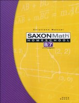 Saxon Math 8/7 Solutions Manual, 3rd Edition - Yellow House Book Rental
