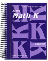 Saxon Math K Teacher's Edition - Yellow House Book Rental
