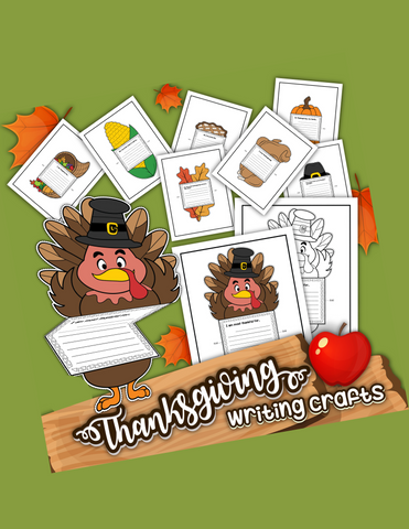 Thanksgiving Writing Crafts: Prompts and Coloring