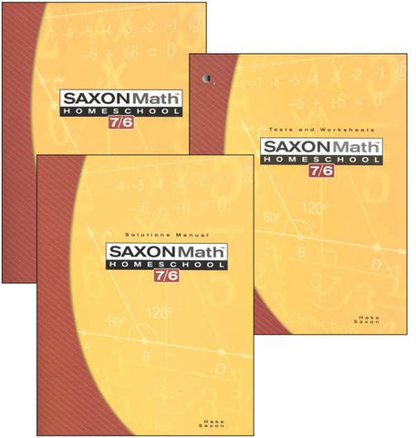 Saxon Math 7/6 Complete Homeschool Kit - Yellow House Book Rental
