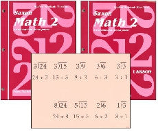 Saxon Math 2 Workbook Set and Fact Cards - Yellow House Book Rental
