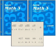 Saxon Math 3 Workbook Set and Fact Cards - Yellow House Book Rental
