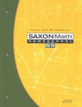 Saxon Math 6/5 Tests and Worksheets, 3rd Edition - Yellow House Book Rental
