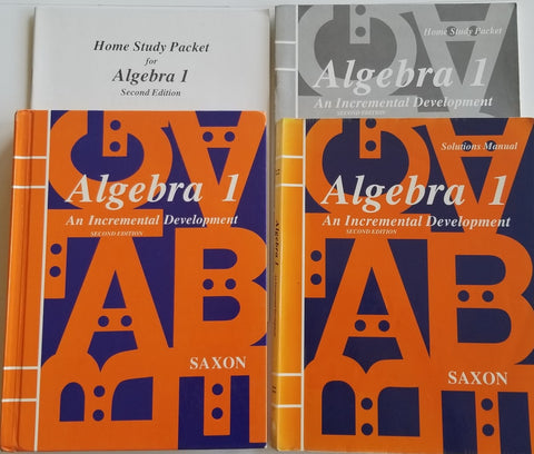 Saxon Algebra 1, 2nd ed. Four Book Set